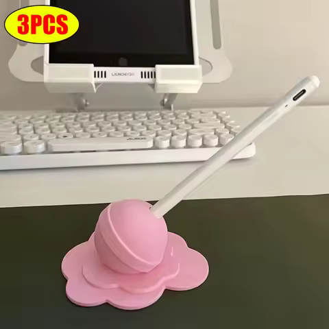 1pc Melting Lollipop Shaped Apple Pen Holder, Apple Pen Clip, Touch Pen Organizer, Creative Desktop 
