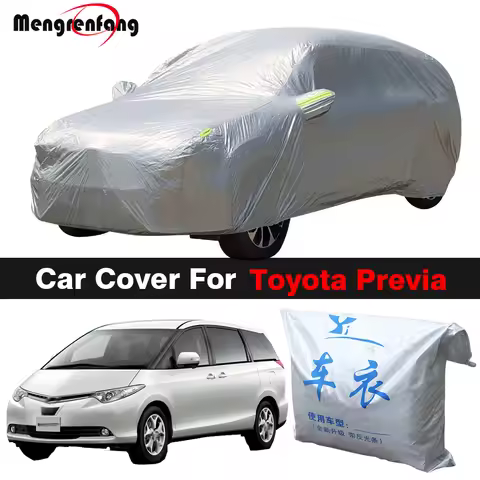 Outdoor Car Cover Anti-UV Sun Shade Rain Snow Prevent Auto Cover Dustproof For Toyota Estima Previa 