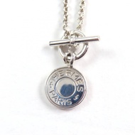 สร้อยคอจี้ HERMES Amulet H Confetti Serie สภาพเยี่ยม ทำจากเงิน AG925 น้ำหนัก 9.8 กรัม สำหรับผู้หญิง