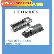 Metal Locker Lock with Plastic Handle & Master Key System | Wardrobe Cabinet Lock with 2 Keys Door L