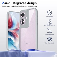 Transparent Shockproof Phone Case OPPO F9 F21 F21S F23 F25 Pro F27 4G 5G Casing Hard Acrylic Protect