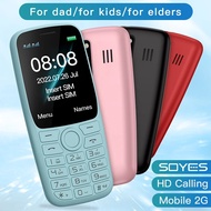 【In-demand】 New Soyes S10t Ultra Thin Phone 2g Gsm 800mah 1.77'' Dual Anti-Drop Anti-Slip Fm Student