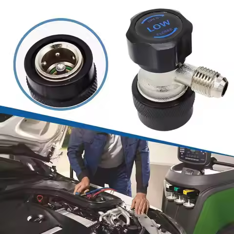1/4inch R134a R1234y Car Quick Coupler Adapter Brass Adapters Adjustable Air Conditioning Refrigeran