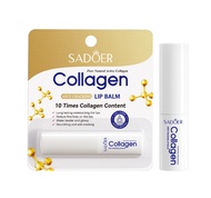 SADOER Collagen LIP BALM ลิปบาล์ม ให้ความชุ่มชื้น บอบบาง นุ่มนวล ( สีทอง )