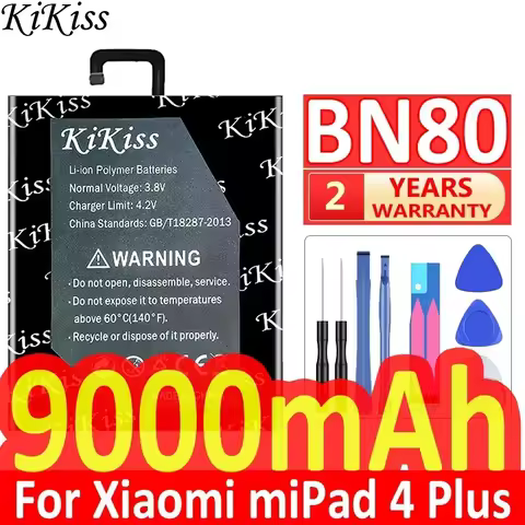 9000mAh Tablet Battery for Xiaomi Pad 4 Plus Tablet 4 Plus BN80