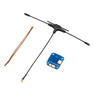 UR1000 ELRS Dual-Band High-Power Receiver 2.4G/900MHz ExpressLRS with 80mm T Type Antenna for FPV Dr