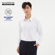 DAPPER เสื้อเชิ้ตแขนยาว NO MORE IRON ทรง Regular Fit สีขาว