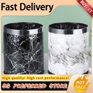Free shipping Marble Pattern 10L Trash Can Bin Diameter 23Cm Height 27Cm Waste Bins / Nordic Ins Rou