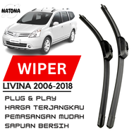 Wiper Mobil Grand Livina Depan 2006 - 2018 Karet Wiper Grand Livina Wiper Depan Grand Livina 1 Set W
