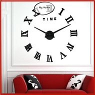 [My Home] Extra-Large High-Quality Wall Clock Large Watch Mirror Sticker 3D Acrylic DIY Wall Clocks