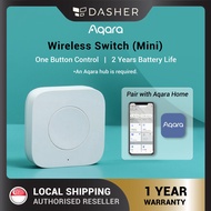 【GLOBAL VERSION】 Aqara Wireless Mini Switch T1 One Button Control Smart Doorbell App Control