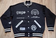 Aape 男裝黑色棒球外套-S