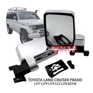 TOYOTA LAND CRUISER LANDCRUISER LJ77 LJ79 LJ79 LC2 LJ78 KZJ78 Chrome Manual Side Mirror Door Mirror 