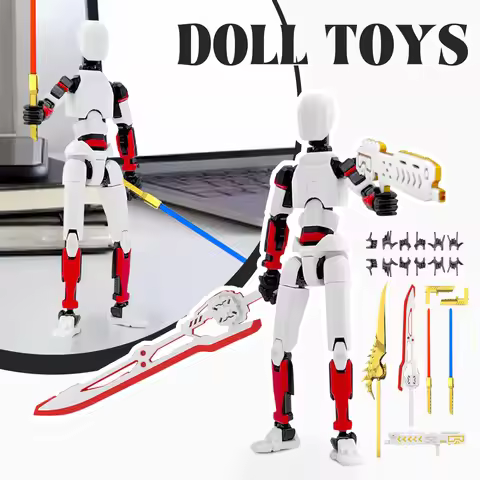 Multi-Jointed Movable Shapeshift Robot 2.0 3d Printed Mannequin Dummy 13 Action Figures Toys Kids Ad