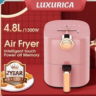 Monda Air Fryer 4.8L / 7L Automatic Oil Free Single Pod Non Stick Timer Kitchen Healthy Pink Blue Fries Machine空气炸锅