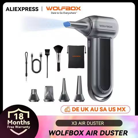 WOLFBOX MF100 Portable Fan Blower Powerful Wireless Air Blower Air Duster Speed Adjustable for Car/P