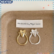 NEXTSS Heart Ring, Exquisite Personality Letters Ring, Fashion "YES""NO" Glossy Surface Adjustable F