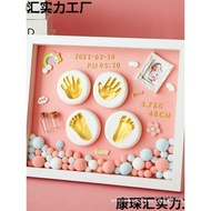Hand Footprint Baby Hand Footprint Frame Hundred Days Ink Pad Ink Pad Baby Commemorative Hand Footpr