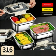 CitaRuma SUS316 Stainless Steel Food Container Food Container Storage Box Vegetable Food Container