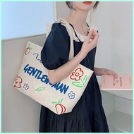 ☀ ◣ Mumu 3369 Large Capacity Gentle Woman Printed Tote Bag Cute College Trend Canvas Bags For Women