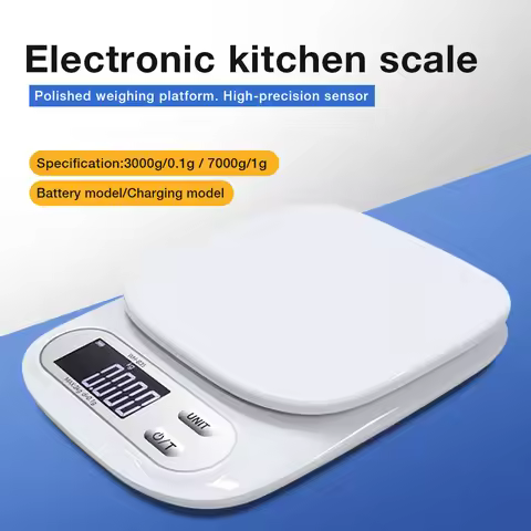Digital Scale 3kg/0.1g 7kg/1g Precise Kitchen Scale for Baking/Keto/Coffee LCD Display Food Weight S