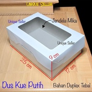 [Isi10] Dus Box Kotak Cupcake Isi 6 Duplex Putih 25X17X9 Cm / Dus Cupcake Lubang 6 Putih 25X17 X 9 C
