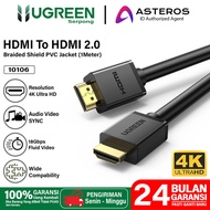 [[Promo]]Best Seller HDMI To HDMI Ultra HD 4K HDR UGREEN High Speed V2.0 4K Cable 60Hz/ - HD104 1010