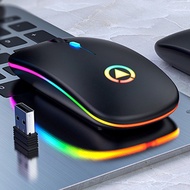 🔥RDYSTOK🔥Rechargeable Mouse Wireless Silent LED Backlit Mice USB Optical Mouse PC Laptop Computer