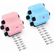 Math Roller Stamp, 4-in-1 Digital Teaching Stamp for Addition, Subtraction, Multiplication & Divisio