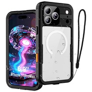 Mars Waterproof Case Compatible for iPhone 17 Pro Max IP17Pro, IP68 [6.6FT] Military Full-Body Snork