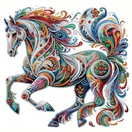 Crafthauz Bohemian Horse with Frame Diamond Painting Kit