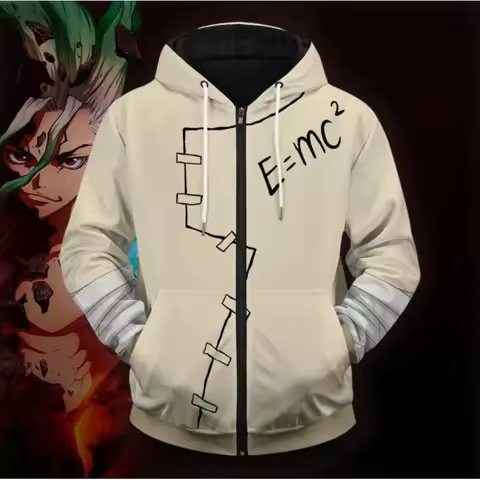 Anime Cosplay Dr Hoodie STONE Cosplay Costume Pullover Halloween Stone Cosplay Clothings 72th