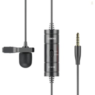 BOYA BY-M1S Upgraded Lavalier Microphone Omni-directional Condenser Lapel Mic 3.5mm TRRS Plug 6M Long Cable No Need Battery for Smartphone Camera Camcorder Audio Recorder PC