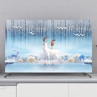 TV Cover, TV Display Protector, Dust Cover Cloth for 32-80In, Soft Stretchable Fabric for Screen Pro