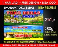 Spanduk TOKO BERAS Requesan Ukuran
