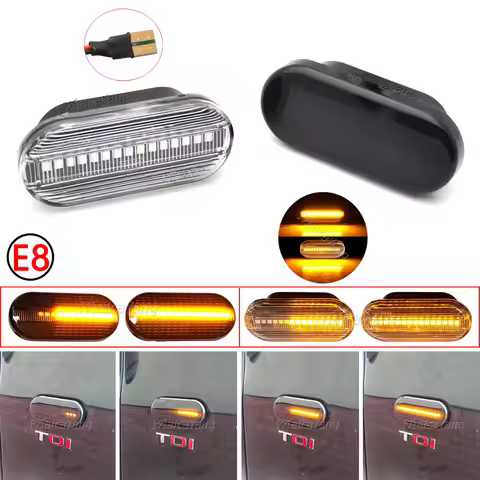 2Pcs Indicator Lamp For SEAT Leon 1P Ibiza Mk3 6L Mk4 6J Toledo Exeo Sedan Exeo Sedan Dynamic LED Si