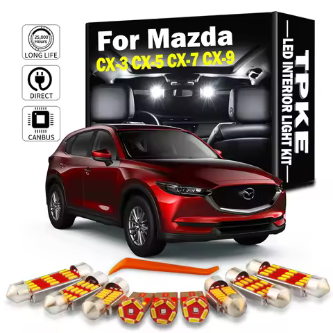 TPKE Canbus Car Accessories Interior Reading Map Dome Trunk Light Kit For Mazda CX-3 CX-5 CX-7 CX-9 