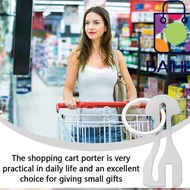 BAIHEE Trolley Master Key Token, Detachable Metal Shopping Cart Token, Durable Coin Holder Reusable 