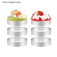 [Tech] 5/6/7/8CM Classic 304 Stainless Steel Mousse Ring Cake Mold With Hole Tart Bottom Tower Fruit