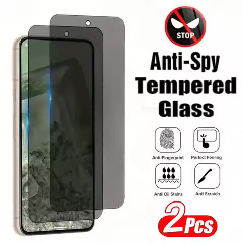2Pcs Anti-Spy Tempered Glass For Google Pixel 9 8 Pro 6 7 8 Privacy Screen Protectors For Google Pix