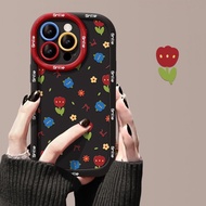 Small flowers all over phone case for iPhone 16/15/14/13/12/X/7/11/Plus/pro Max all-inclusive froste