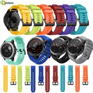 26 22 20mm Quick Release Easy Fit Silicone Watchband Wrist Strap For Garmin Fenix 7X 6X Fenix 6 7 Fenix 6S 7S Smart Watch Strap