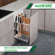 ecoWARE Multi-function Three Layers Pull Out Basket