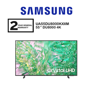 Samsung 55" Crystal UHD 4K DU8000 UA55DU8000KXXM Smart Tv Television