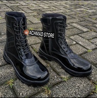 (FREE MASKER) Sepatu PDL TNI Kilap Tanpa di Semir | PDL Dinas Lapangan Satpam Security POLRI Pria Re
