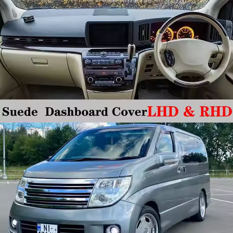 Suede Leather Dashmat Dashboard Cover Pad Dash Mat Anti-Slip Carpet Car Accessories For Nissan Elgra