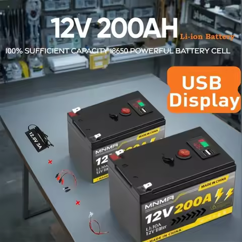 Ultra-large capacity 12V 200Ah Lithium LiFePO4 Deep Cycle Battery, for Solar/Wind Power,Small UPS,Li