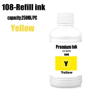 108 Refill Dye Ink 250ml For Epson 056 057 107 108 574 Refill Ink For Epson L8050 L8058 L18050 L1805