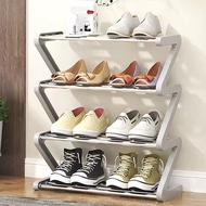 ZIGZAG SHOE RACK 4-TIER SHOE SANDAL RACK ZIGZAG MODEL 3-TIER SHOE RACK MINIMALIST MULTIPURPOSE 4-TIE