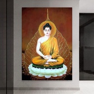 Golden Buddha murals modern prints murals photos Buddhist posters mural decoration